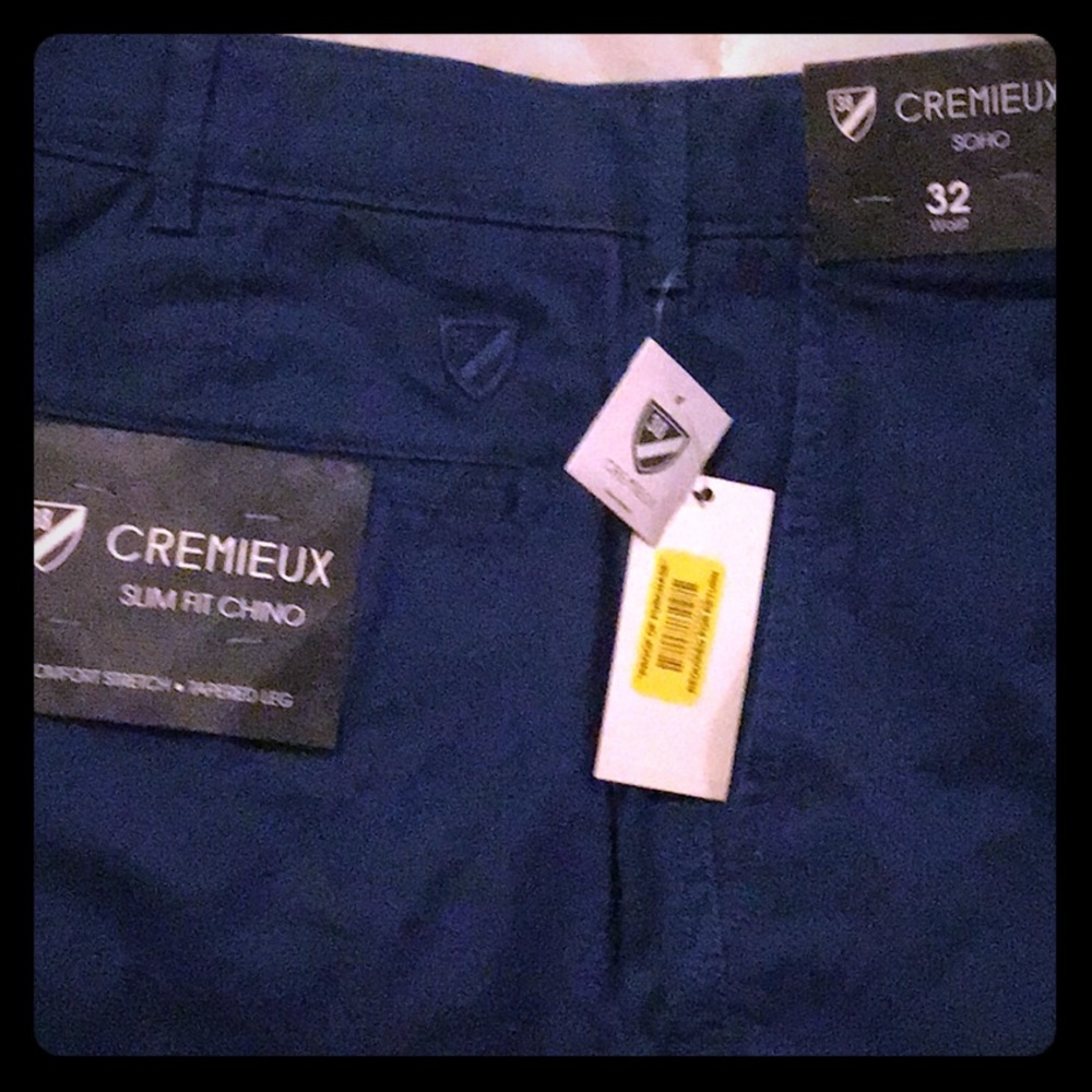 Cremieux NWT shorts 32 Slim Fit Navy Soho 7”